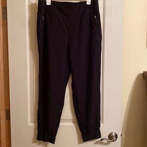 Avalanche Jogger Zip Pockets Black Pants size Large